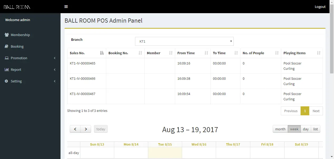 Ryan Cheung's work - POS admin panel